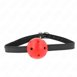 Model: Simplicity Ball Gag, Roșu, 4.5 cm