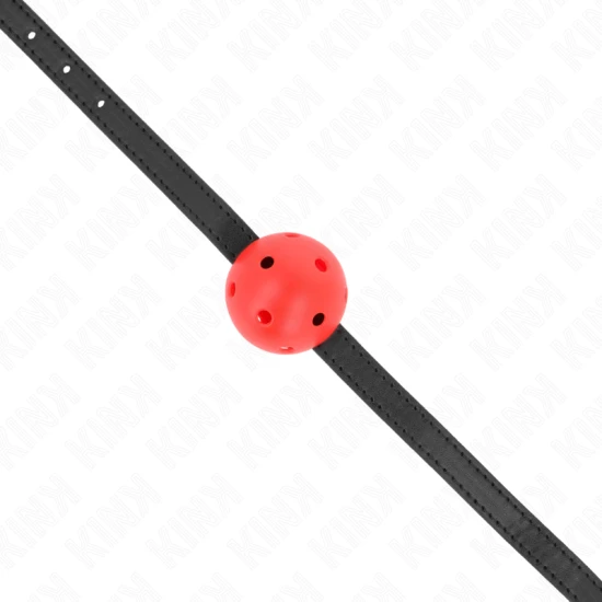 Model: Simplicity Ball Gag, Roșu, 4.5 cm