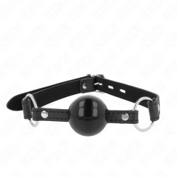 Mască pentru tăcere TPE, bile, 4 cm, cu închizătoare neagră, 60 x 2 cm