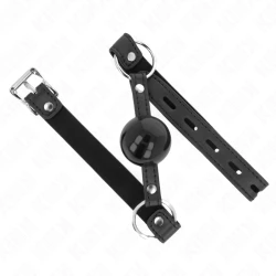 Mască pentru tăcere TPE, bile, 4 cm, cu închizătoare neagră, 60 x 2 cm