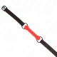 Dispozitiv de tip bone gag cu curea din piele ecologică, Roz, reglabil 41-57 cm
