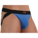 Jockstrap din materiale elastice, albastru/negru, S
