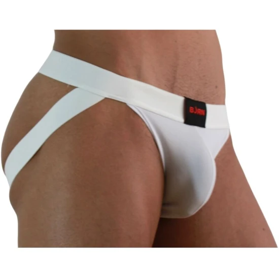 Jockstrap BURN din lycra, alb, M