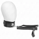 Colier cu lesă, curea, 116 cm, curea din piele neagră, reglabilă 40-48 cm x 6 cm