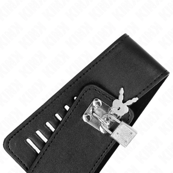 Colier cu curea, 116 cm, model 2, reglabil 36-43 cm x 5 cm
