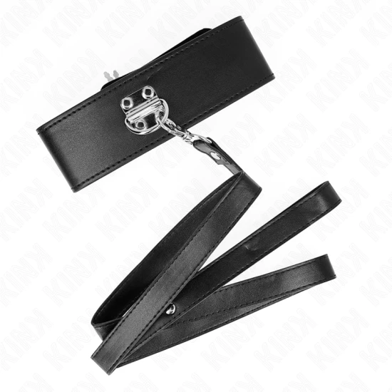 Colier cu curea, 116 cm, model 2, reglabil 36-43 cm x 5 cm