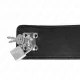 Colier cu lesă 65 cm cu curea lată neagră reglabilă 33,5-41 cm x 5 cm