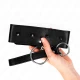 Colier cu lesă 65 cm, cu elemente argintii, Model 2, reglabil 36-43 cm x 5 cm