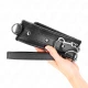 Colier greu cu curea, model 1, reglabil 36,5-50 cm, 65 cm, Negru