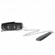 Colier cu 3 inele tip sclavie, cu bretea, 80 cm, 53 x 5 cm