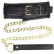 Colier cu curea tip piele ecologică cu burete, Model 1, Reglabil, 37-54 cm x 3 cm