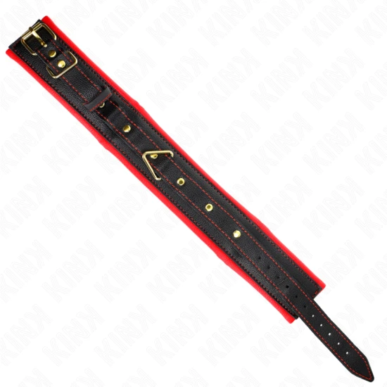 Colier cu lesă, curea din imitație piele tip burete, Model 2, reglabil, 37-54 cm x 3 cm, Roz