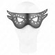 Masca sexy din piele ecologică, Model 1, Roz-negru. 27 x 13 cm