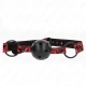 DIAMOND PATTERN - Minge pentru gag 4,5 cm, Model 2, Negru, 64,5 cm reglabil, 42-60 cm