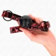 DIAMOND PATTERN - Minge pentru gag 4,5 cm, Model 2, Negru, 64,5 cm reglabil, 42-60 cm