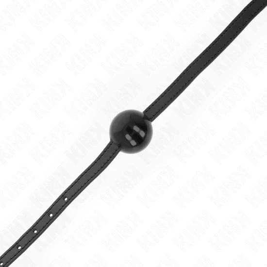 Model: Ball gag, Negru, 4 cm