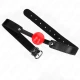 Bilă din Soft TPE, 4 cm, Model 1, Roz/Negru, Reglabil 41-61 cm