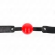 Bilă din Soft TPE, 4 cm, Model 1, Roz/Negru, Reglabil 41-61 cm