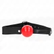 Bilă din Soft TPE, 4 cm, Model 1, Roz/Negru, Reglabil 41-61 cm