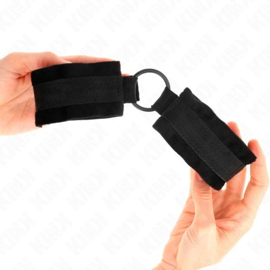 Set manșete pentru începători, cu inel O, 25 cm, reglabil 15-25 cm, Negru