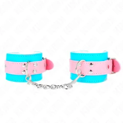 Seturi pentru încheieturi, Roz / Albastru, Ajustabile 16-28 cm x 5 cm