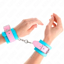 Seturi pentru încheieturi, Roz / Albastru, Ajustabile 16-28 cm x 5 cm