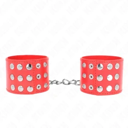 Restricții pentru Încheieturi - Cu Capse, Roșu, 19-24 cm x 5.5 cm