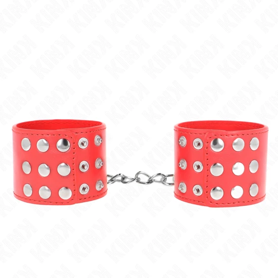 Restricții pentru Încheieturi - Cu Capse, Roșu, 19-24 cm x 5.5 cm