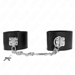 Atingătoare pentru încheieturi cu lacăt - Negru - Reglabile 16-23 cm x 5.5 cm