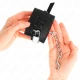 Set manșete pentru încheieturi, Negru, ajustabile 14.5-21 cm x 6 cm