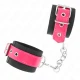 Seturi de fixare pentru încheieturi, Nylon, Roz cu curea tip piele, ajustabile 19-29 cm x 5.1 cm