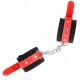 Cătușe Nylon - Reglabile, Roșu, 19-24 cm x 5.5 cm