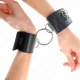 Fixatoare pentru incheieturi cu inel și închidere cu lacăt, Negru, ajustabile, 16-23 cm x 5.5 cm