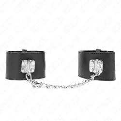 Fixare pentru încheieturi cu lanț și închidere cu lacăt 30 cm, reglabil 16-23 cm x 5.5 cm, Negru