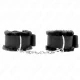 Ham Furry Lined Wrist Restraints, Realist, Negru
