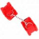 Atingătoare pentru încheieturi, căptușite tip furry, Roz, reglabile 17-31 cm x 7 cm