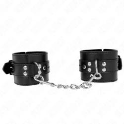 Seturi pentru încheieturi, Negru, cu curea neagră, ajustabile 17-28 cm x 6 cm