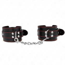 Restricții pentru Încheieturi - Căptușeală Roșie, Reglabil, 20-28 cm x 5.5 cm