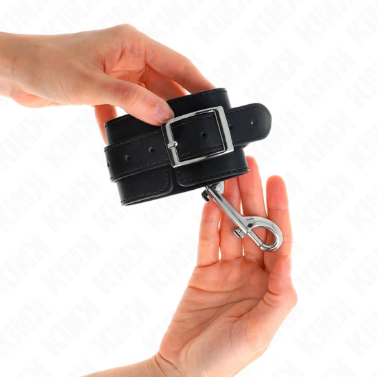 Sistem de fixare pentru încheieturi, Negru, reglabil 17-28 cm x 5 cm
