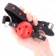 Ham Hollow Hard Ball Gag Model 2, 65 X 2.5 Cm, Roșu