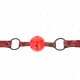 Minge gag cu model tip diamant, Roz, 4,5 cm, Model 1, 64,5 cm, ajustabil 42-60 cm