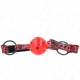 Minge gag cu model tip diamant, Roz, 4,5 cm, Model 1, 64,5 cm, ajustabil 42-60 cm