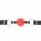 Dispozitiv de tăcere tip minge, Roz, 4 cm, cu nit dublu, 62,5 x 2,5 cm, ajustabil 42-58 cm