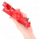 Dispozitiv tip minge, Roz, Model 1, cu dublu nit, 4 cm, 62.5 x 2.5 cm, ajustabil 42-58 cm