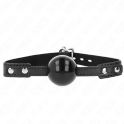 Soft TPE Ball 4 cm, Model 3, Roz-Negru, 60 x 2 cm, Ajustabil 37-52 cm