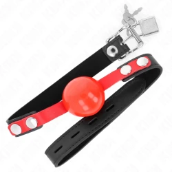 Minge gag Soft TPE, Roz, Model 4, reglabil 37-52 cm