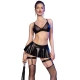 Set 3 Piese - Decupat, Negru, M