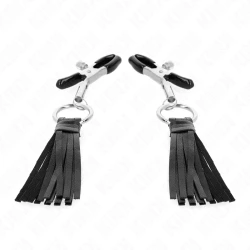 Cleme pentru Sfarcuri cu Ciucuri din Piele Sintetică 6 cm