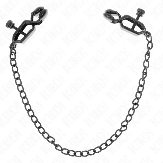 Clești pentru mameloane tip lanț, Negru, 30 cm