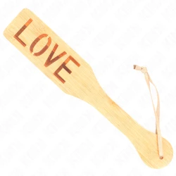 Paletă Bamboo, Word Love, 32 x 5.5 cm
